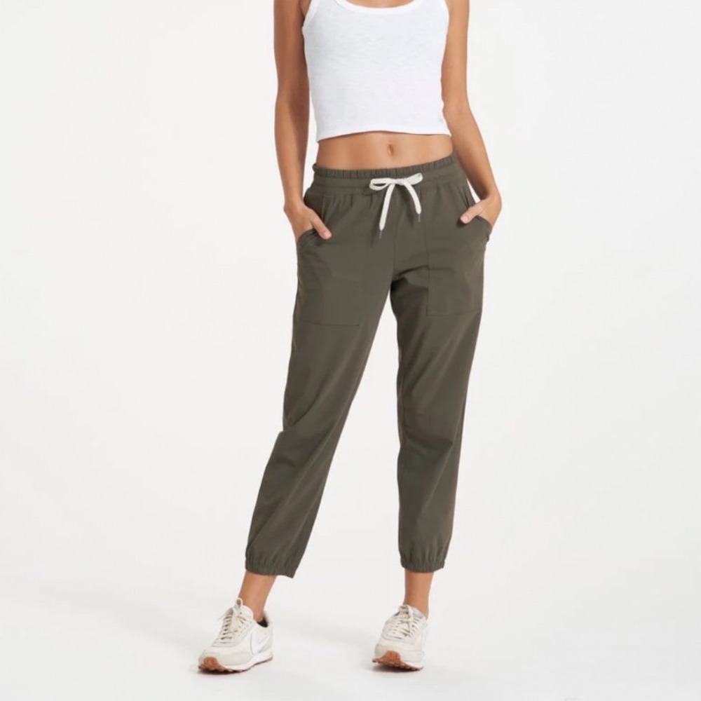 Vuori Women S Miles Jogger Pant Ankle Taper Green Outdoor Casual VW481 - Picture 2 of 10